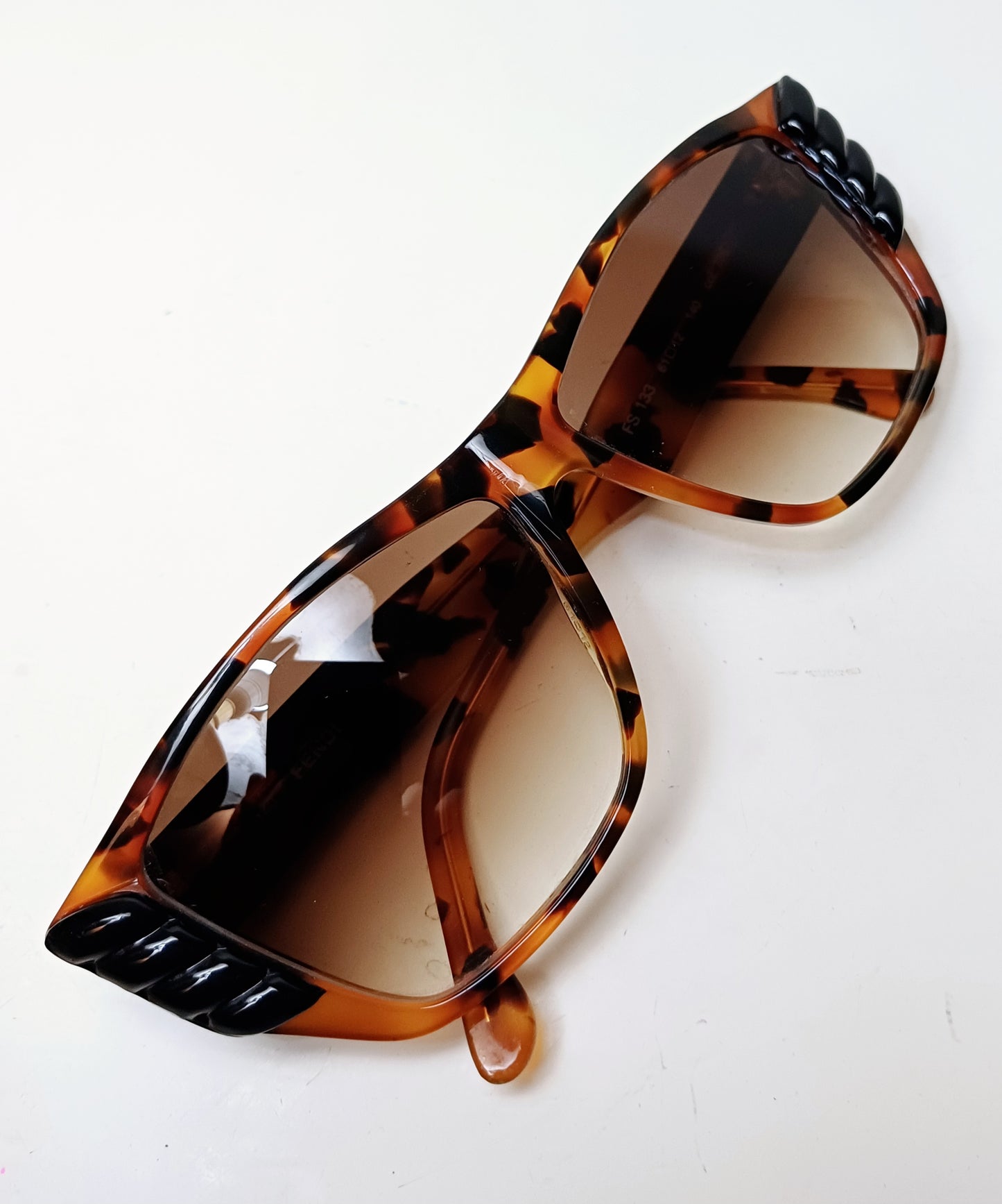 1990's FENDI sunglasses Made in Italy Model FS 133 Geek Glasses Eyewear