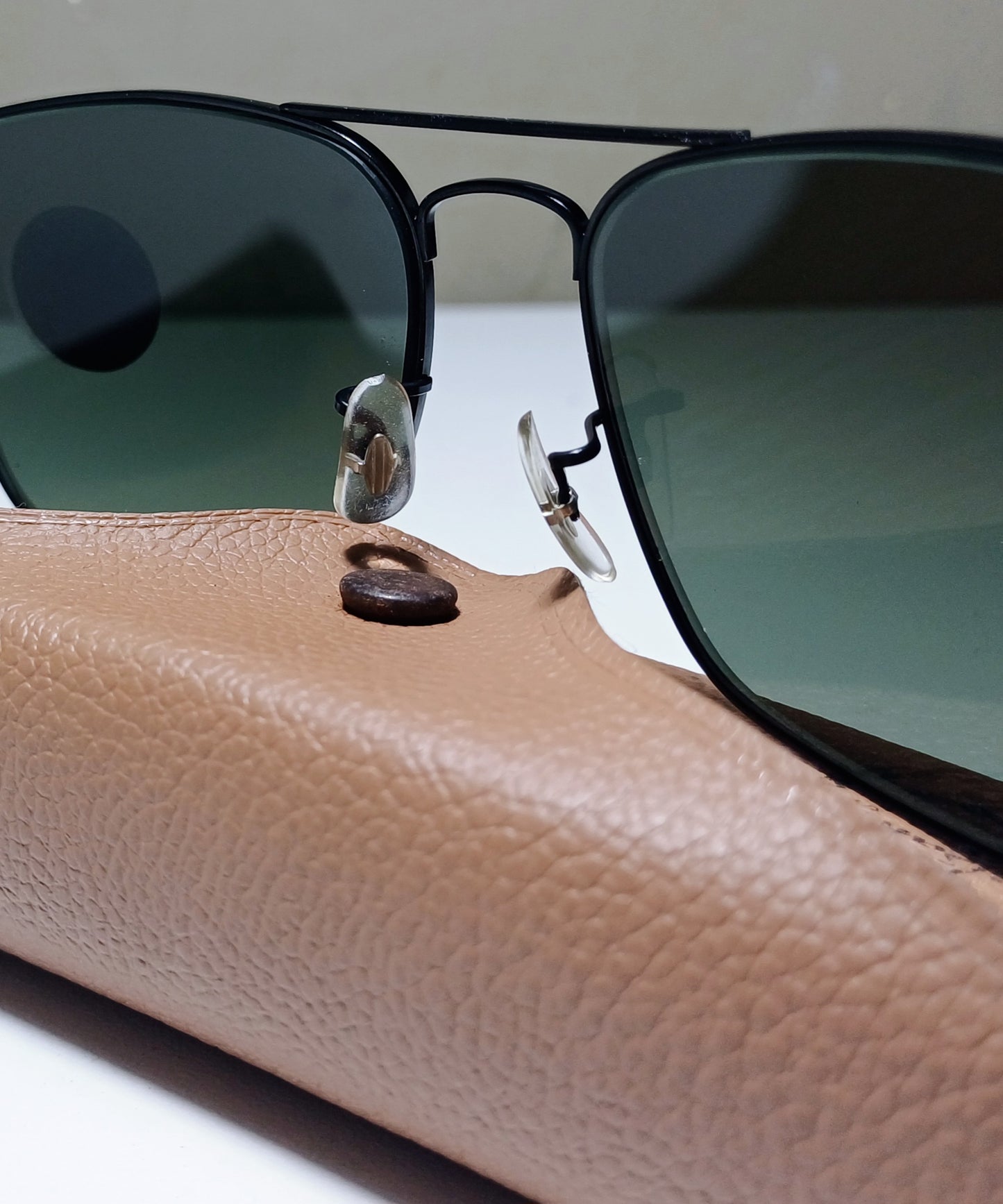1970's RAYBAN B&L USA Model CARAVAN 58mm SUNGLASSES Col. BLACK