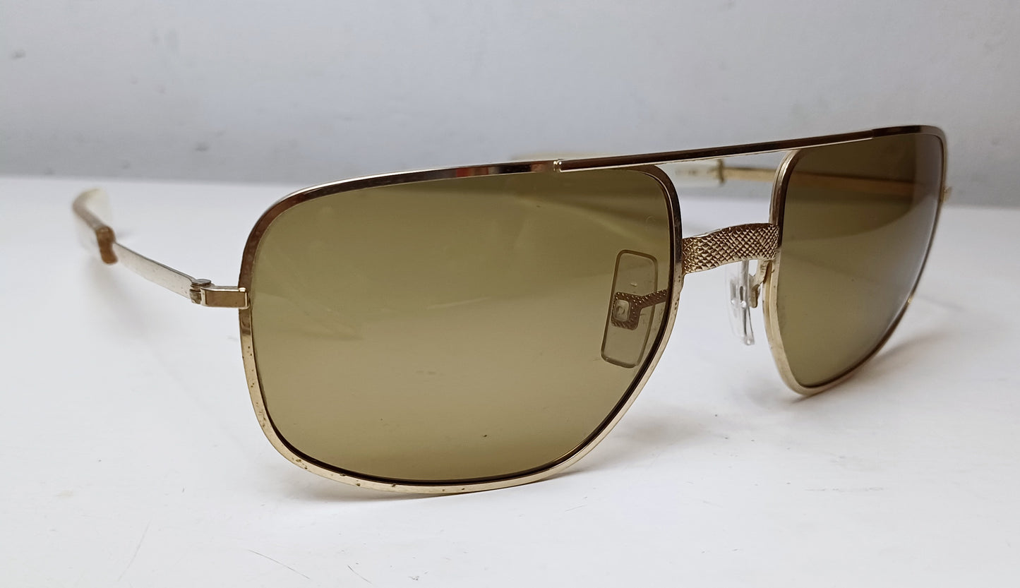 1960's COOL-RAY USA Gold Filled Aviator Sunglasses bayonet Temple