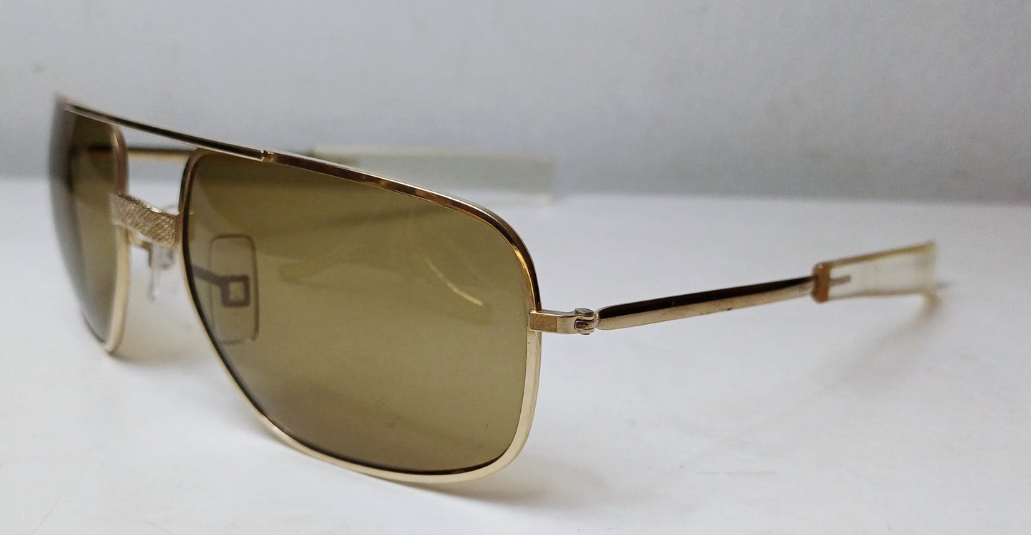 1960's COOL-RAY USA Gold Filled Aviator Sunglasses bayonet Temple