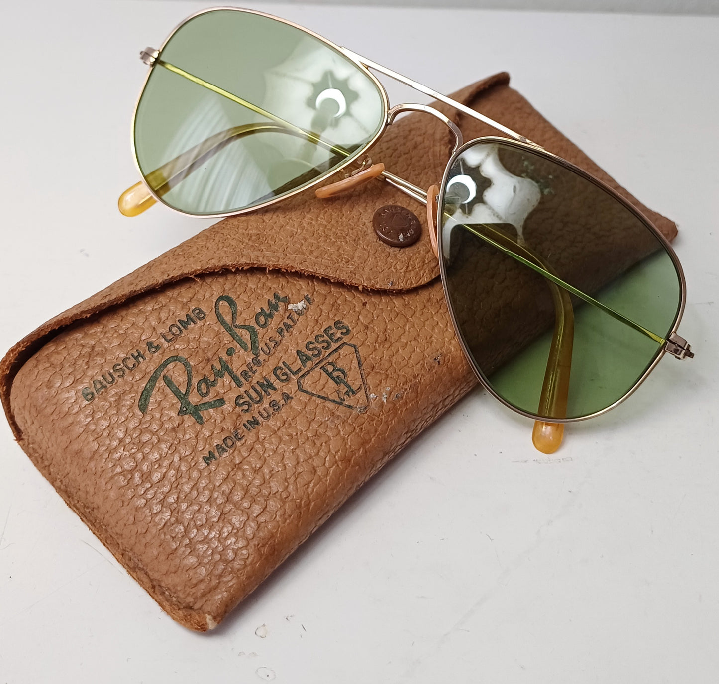 1940's RAYBAN AVIADOR B&L USA talla 1 small oro 12K GF gafas piloto