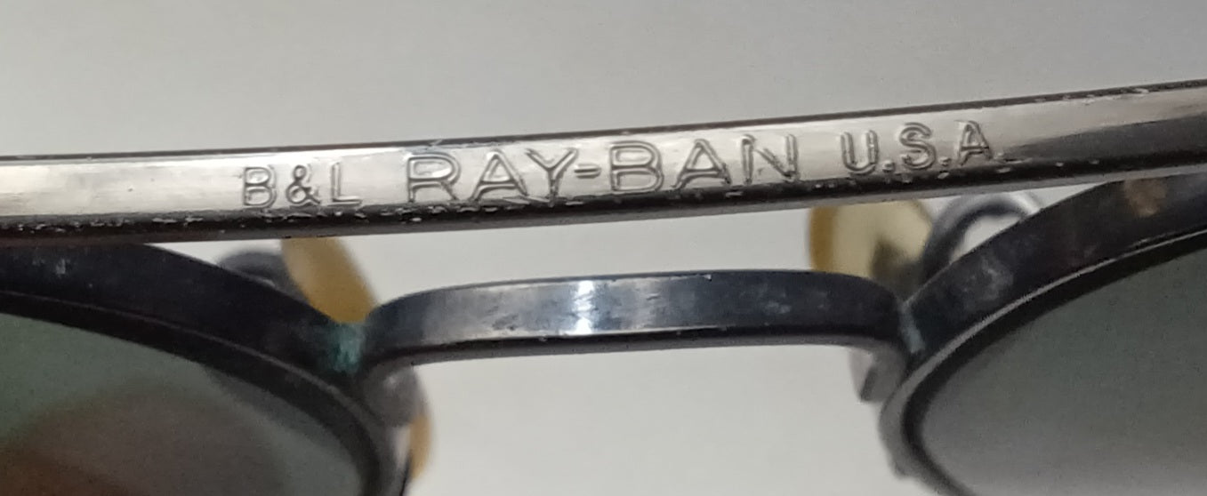 1980's RAYBAN B&L USA AVIATOR made in USA size 64mm modelo raro piloto