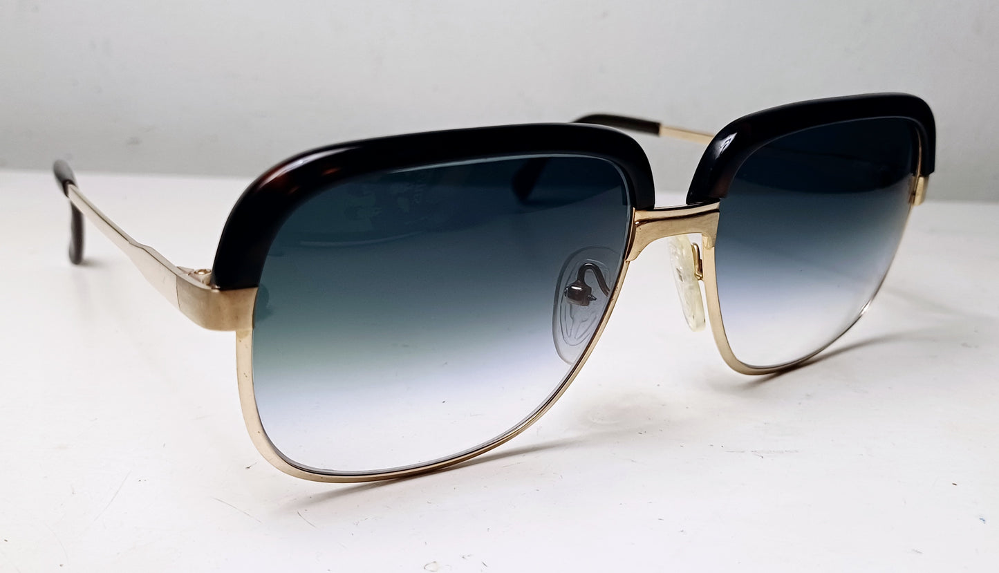 1970's O.T.O OTO Gold 14K GP made Italy model clubmaster Old School