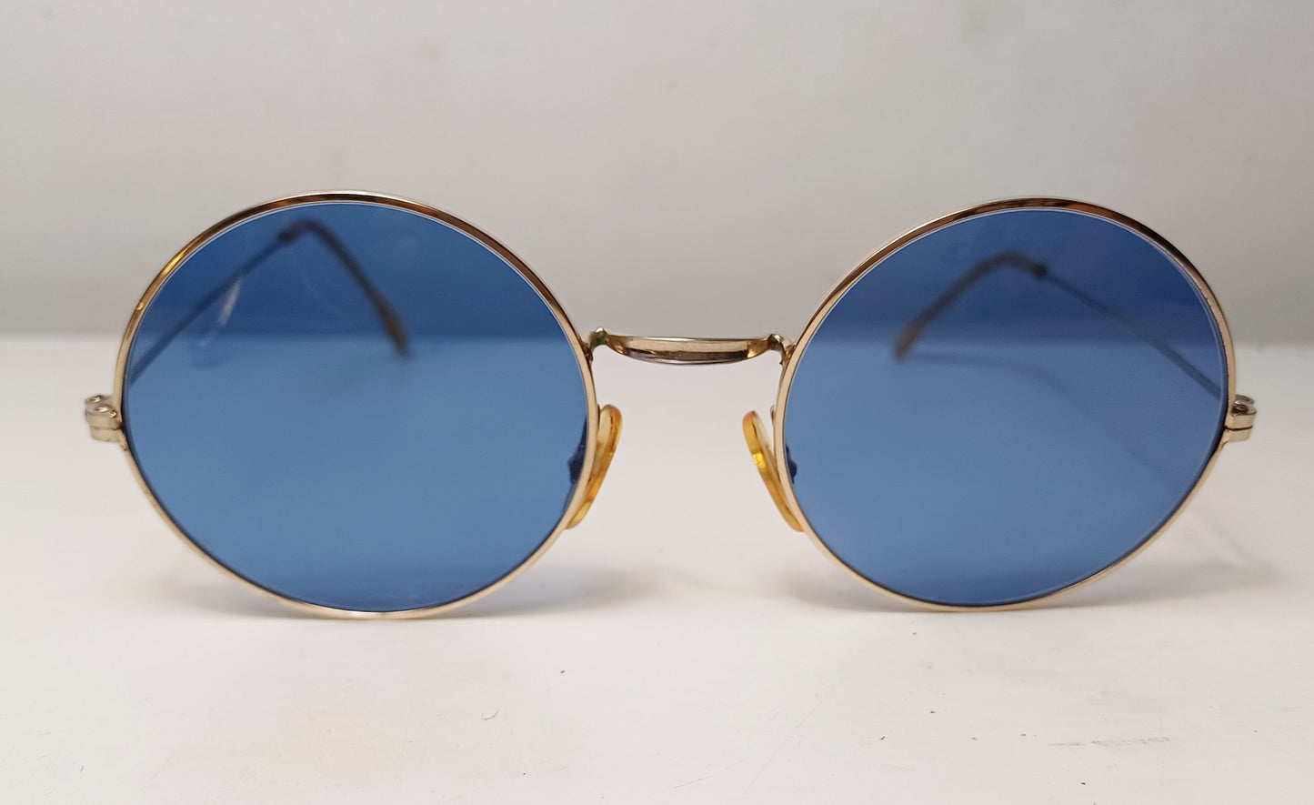 1970's UNSIGNED round sunglasses made in France Gold Filled