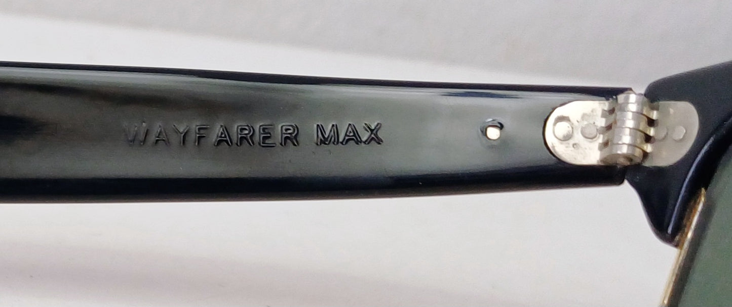 1980's RAYBAN B&L USA Mod. WAYFARER MAX Sunglasses Old School