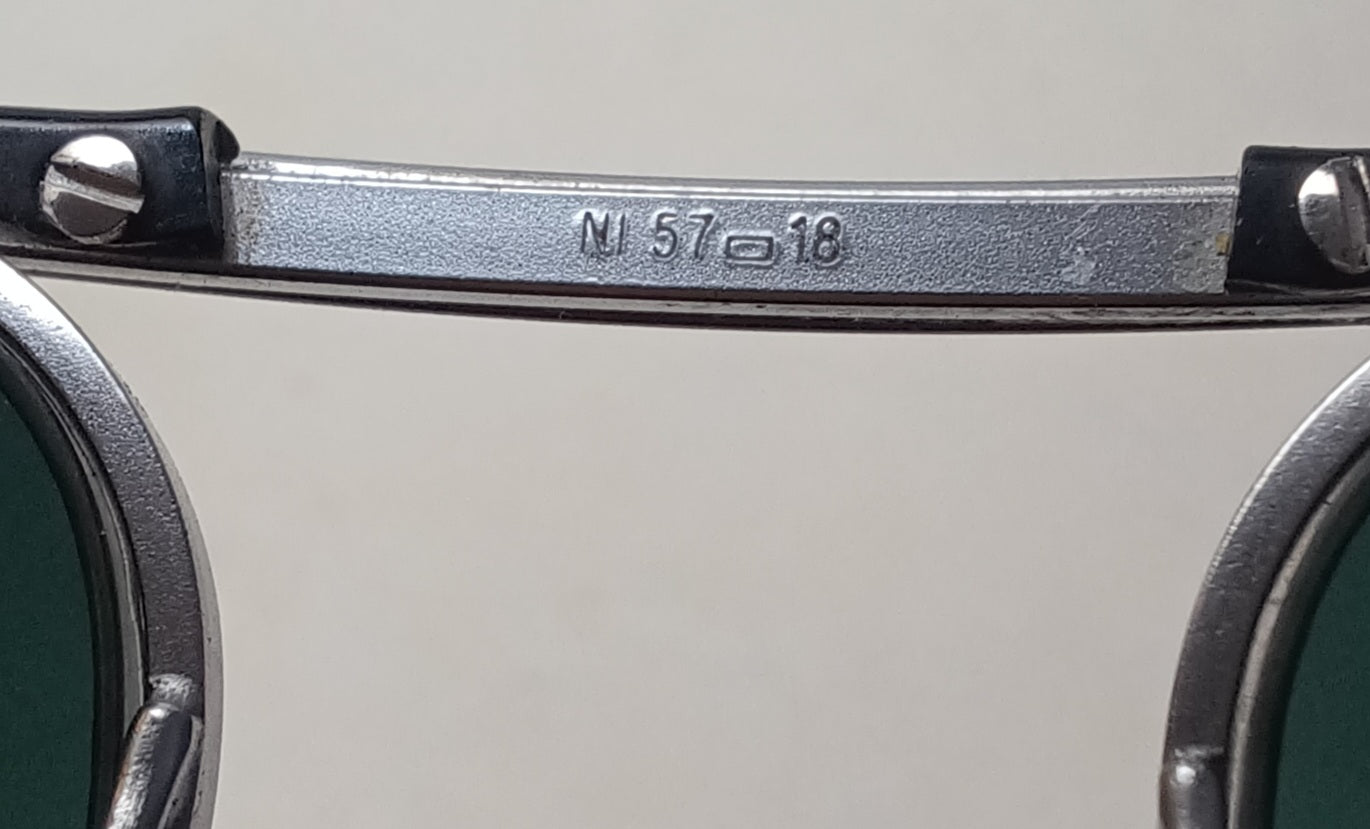 1970's LOGO PARIS made in France model aviator half rim