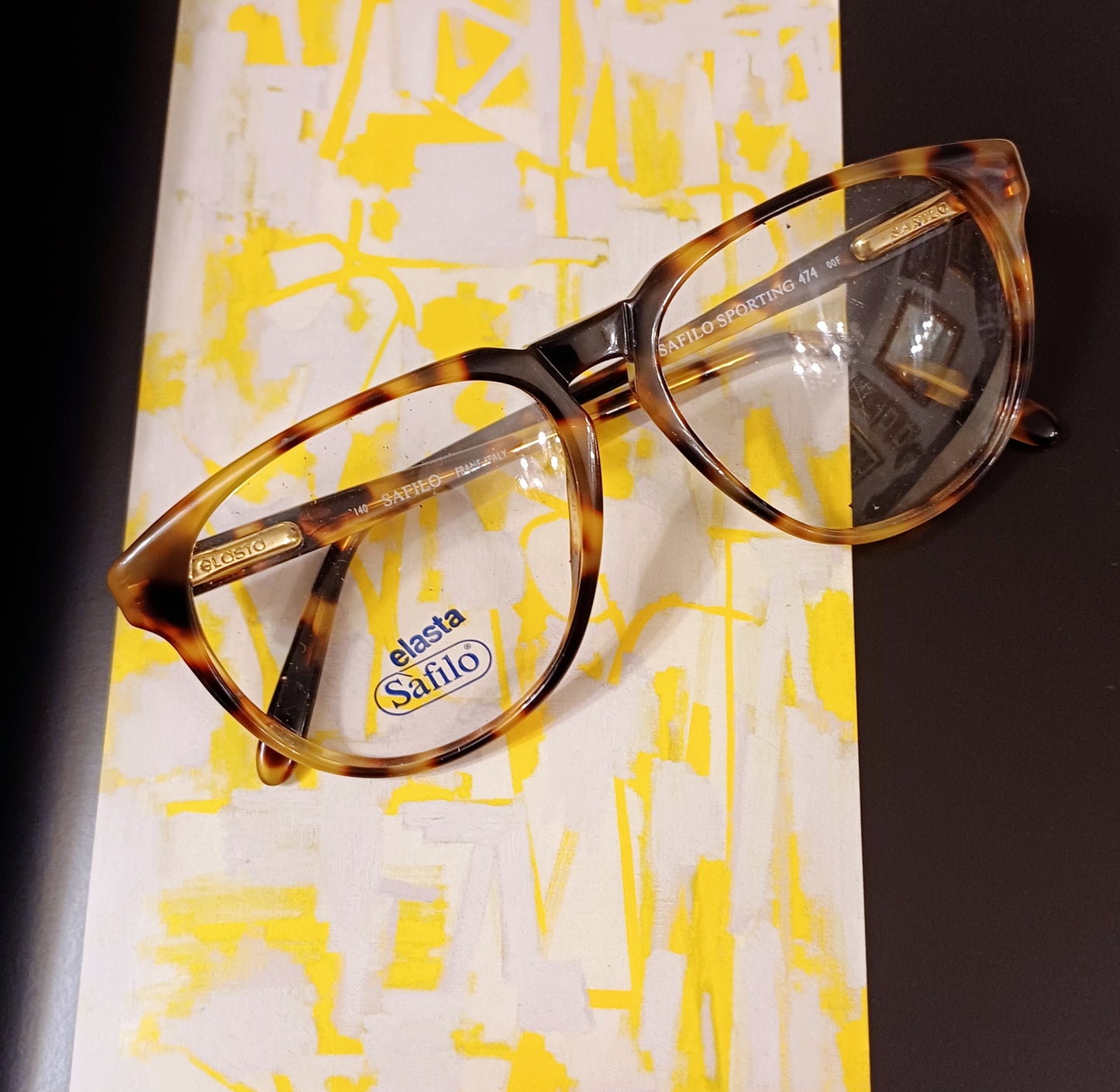 1980's SAFILO made in Italy Modelo aviador animal print