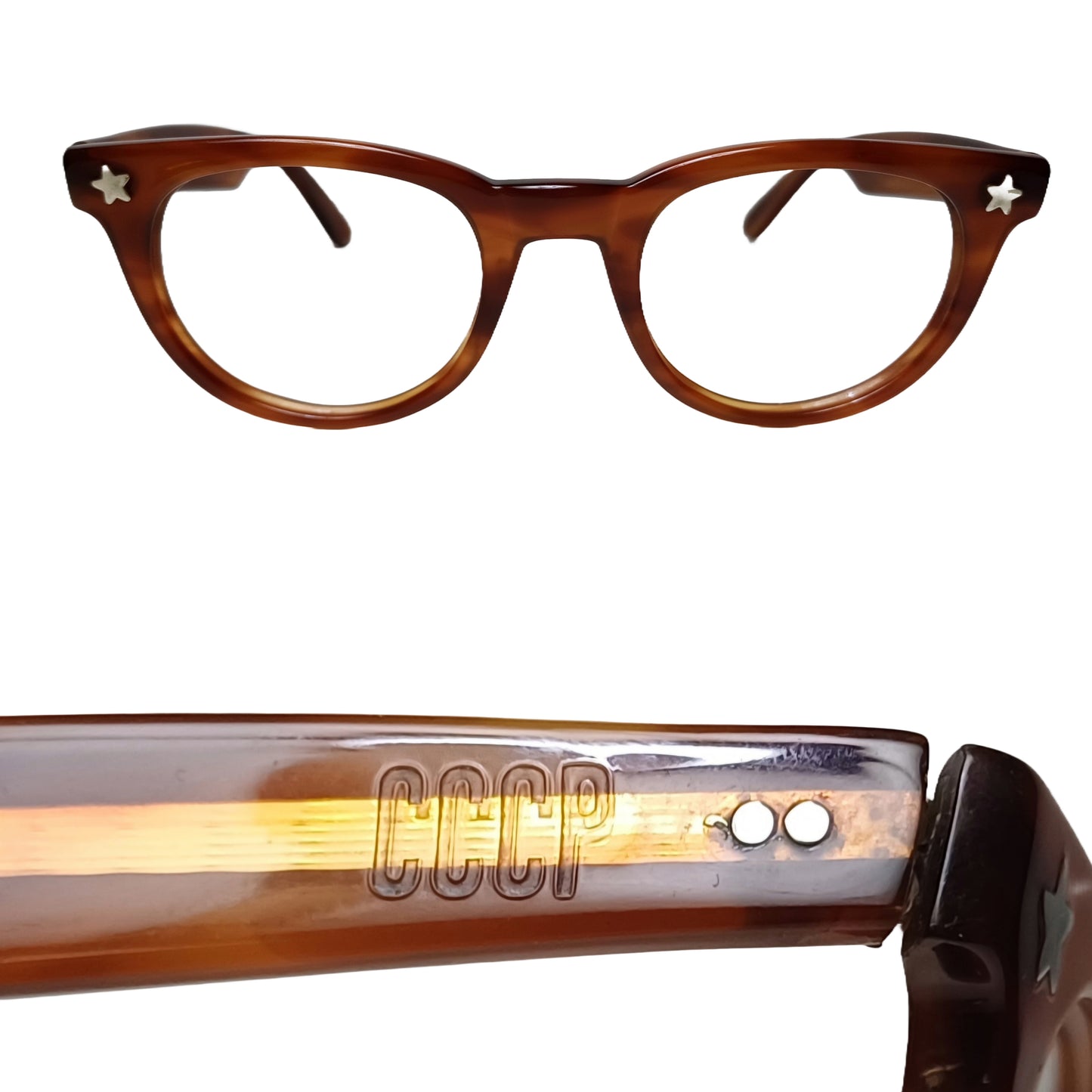 1970's UNSIGNED made in CCCP gafas geek Johnny depp glasses