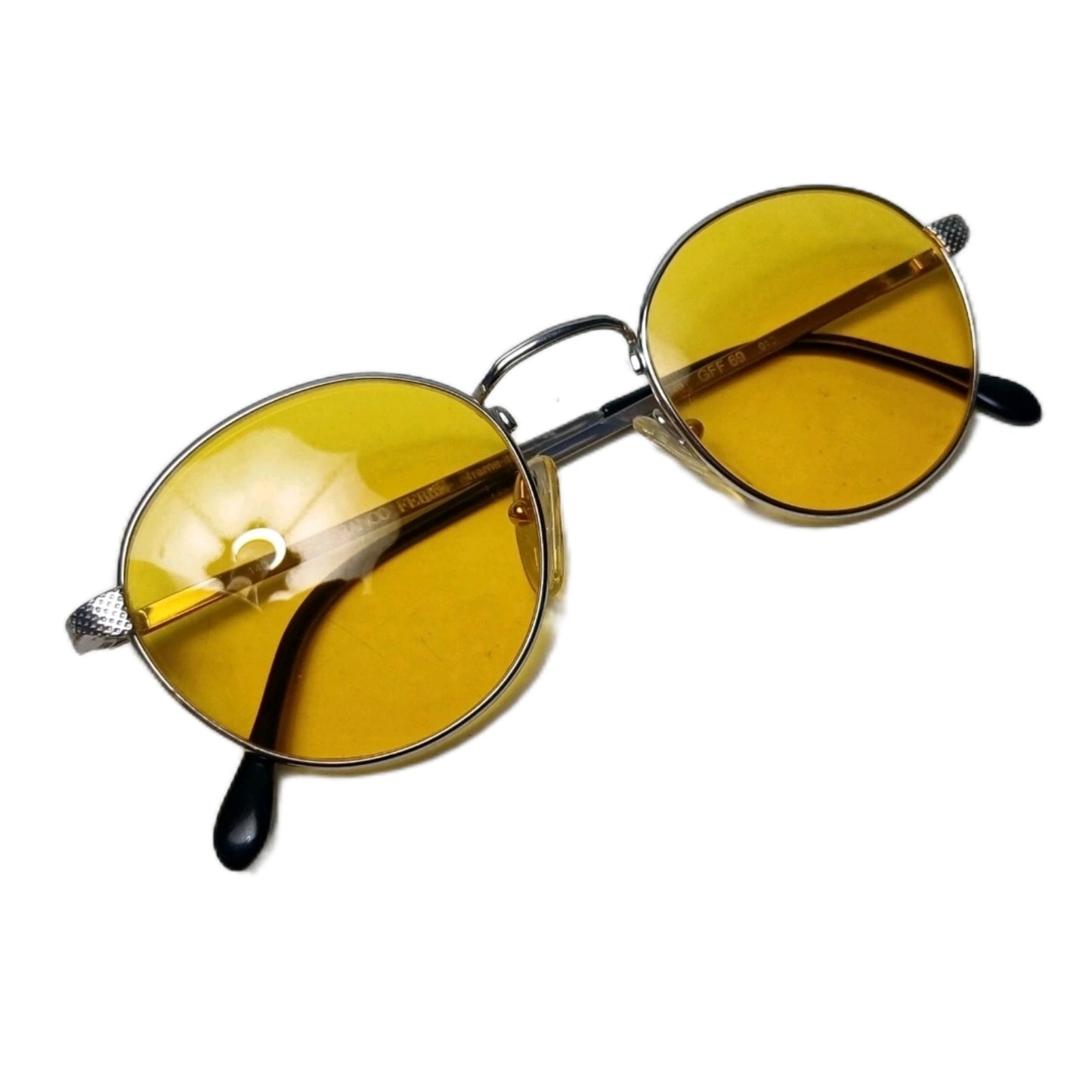 1990's GIANFRANCO FERRÉ made in Italy modelo GFF 69 John Lennon Glasses Oval