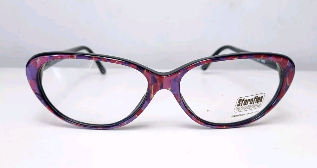 1980's SFEROFLEX made in Italy model Cat Eye oval eyewear