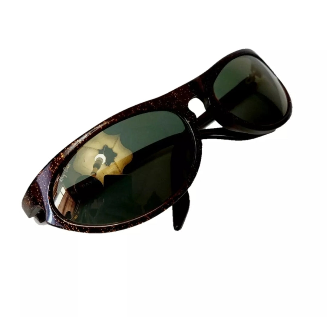1980's RAYBAN sunglasses B&L USA W2354 SIDESTREET SKYLINE gold mirror matrix