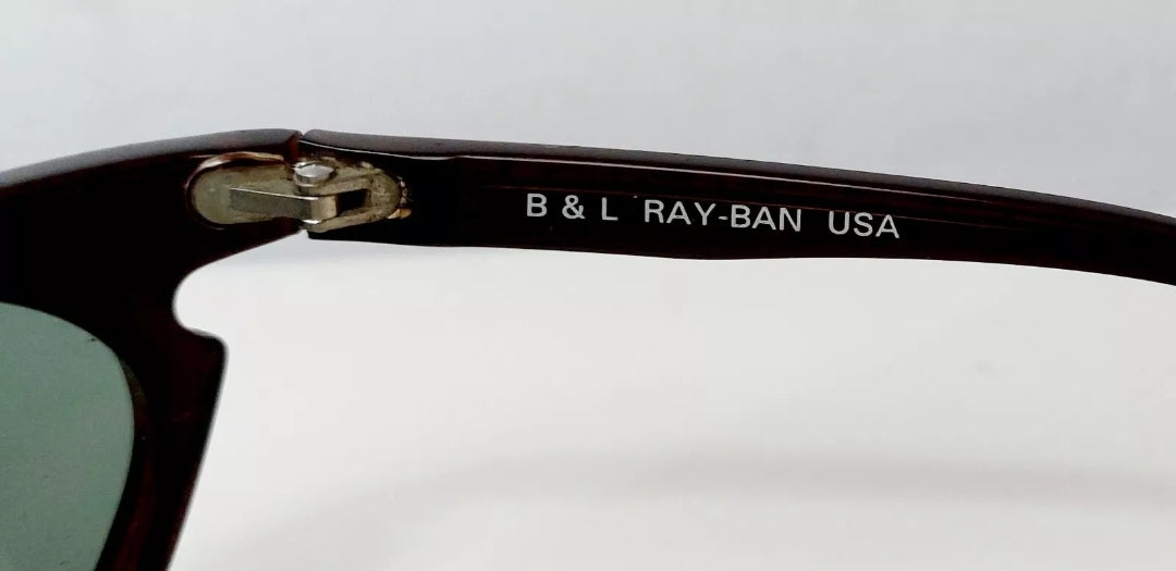 1980's RAYBAN sunglasses B&L USA W2354 SIDESTREET SKYLINE gold mirror matrix
