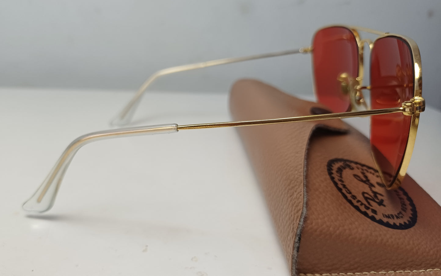 1980's RAYBAN B&L USA πΊπ² Modelo CARAVAN Enchapado oro24K (Pilot Sunglasses)