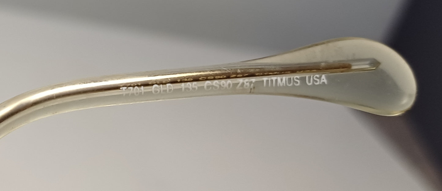 1990's TITMUS round metal made in USA 🇺🇲 lentes sol lennon