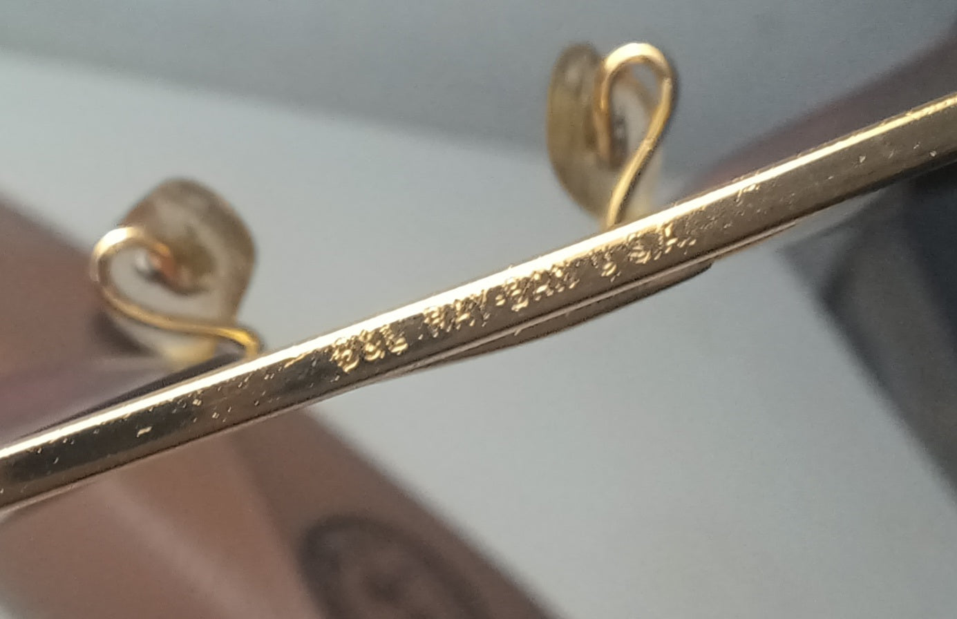 1980's RAYBAN B&L USA πΊπ² Modelo CARAVAN Enchapado oro24K (Pilot Sunglasses)