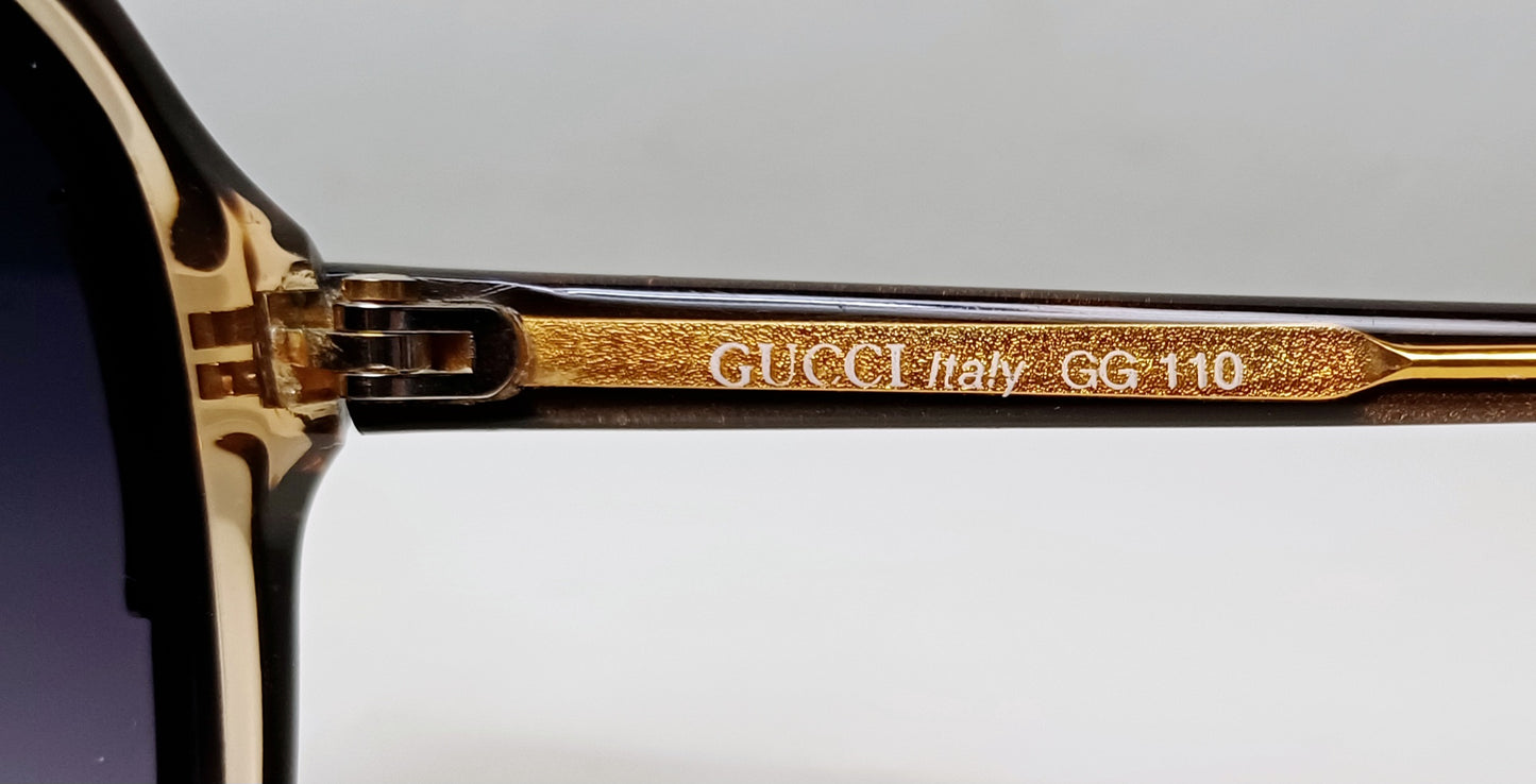 1990's GUCCI sunglasses Made in Italy Model GG 110 deluxe Fashion Eyewear