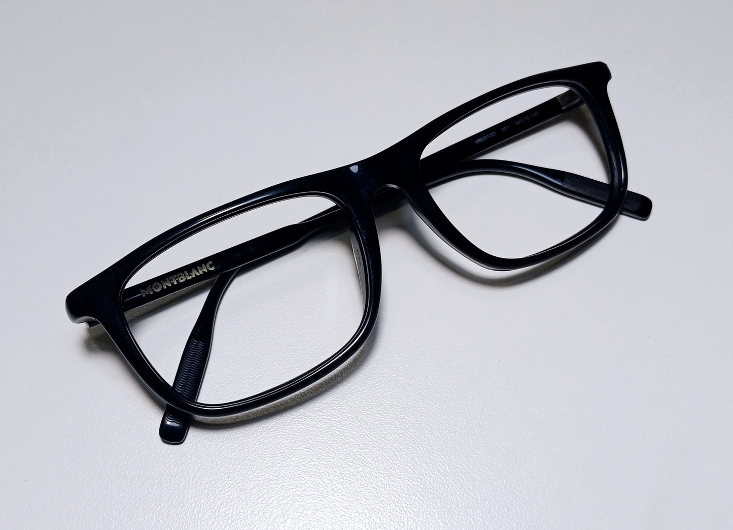 Montblanc Glasses Geek Made In Italy Model MB0012O Piano Black