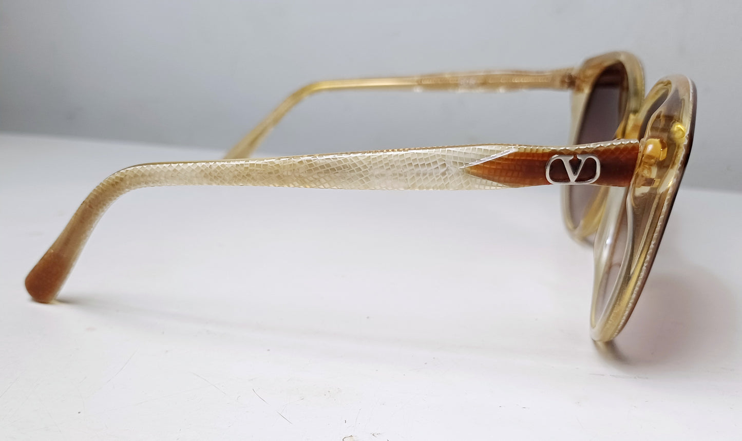 1980's VALENTINO Sunglasses made in Italy Snake Model 506 oversized