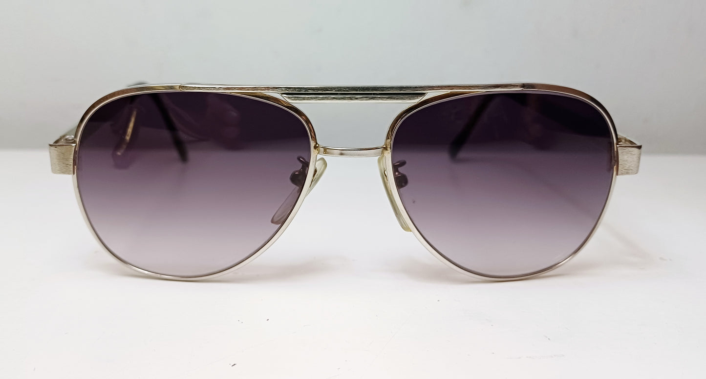 1980's DBUS pilot sunglasses Aviator Eyewear White Gold GEP top Gun