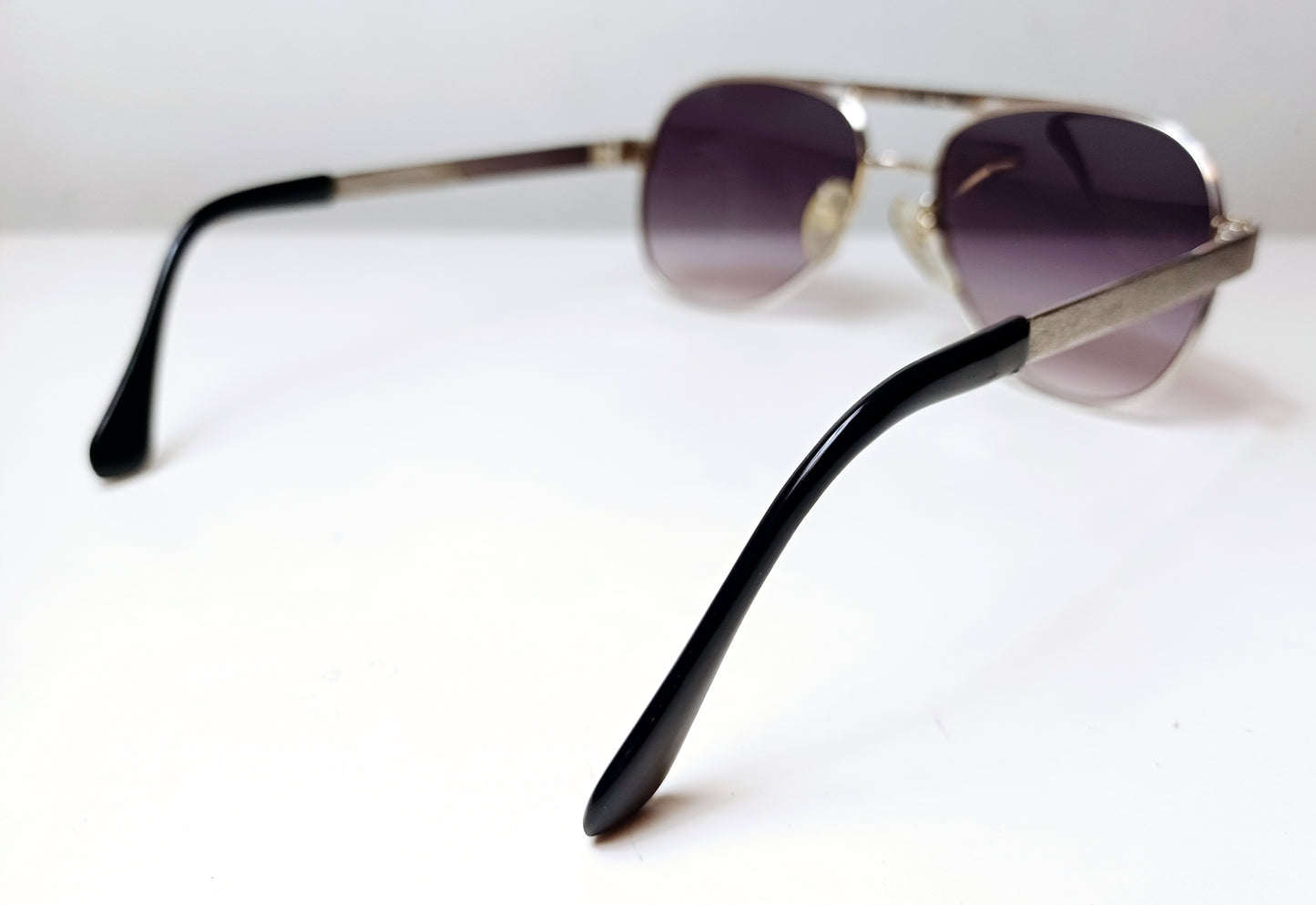 1980's DBUS pilot sunglasses Aviator Eyewear White Gold GEP top Gun