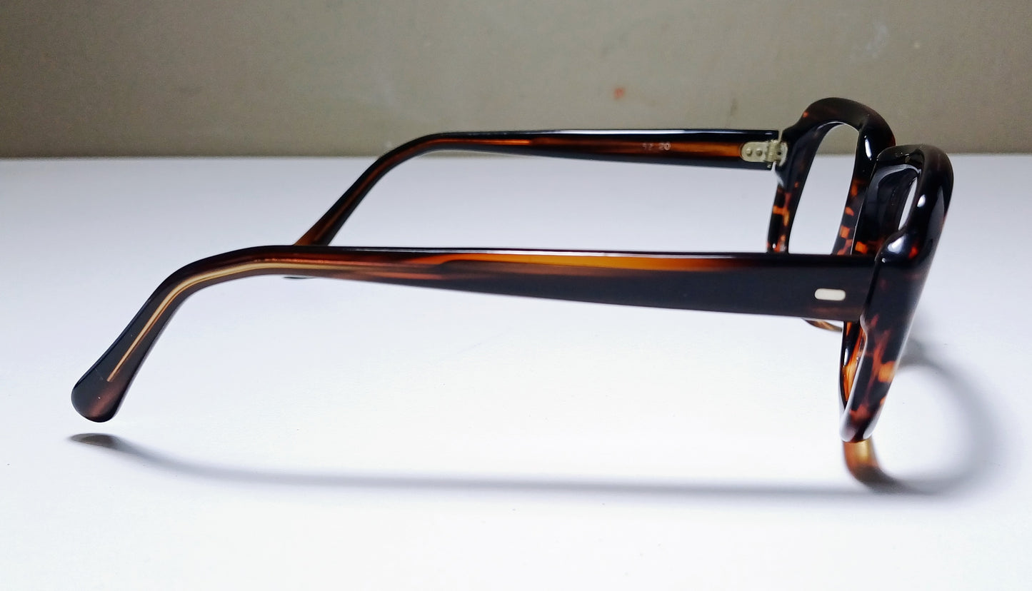 1960's PAOLO frame made in Italy 52[]20 dark tortoise old school shades