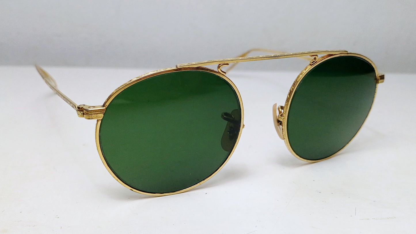 1980’s RAYBAN B&L USA W1697 CLASSIC  METALS ARISTA round Metal