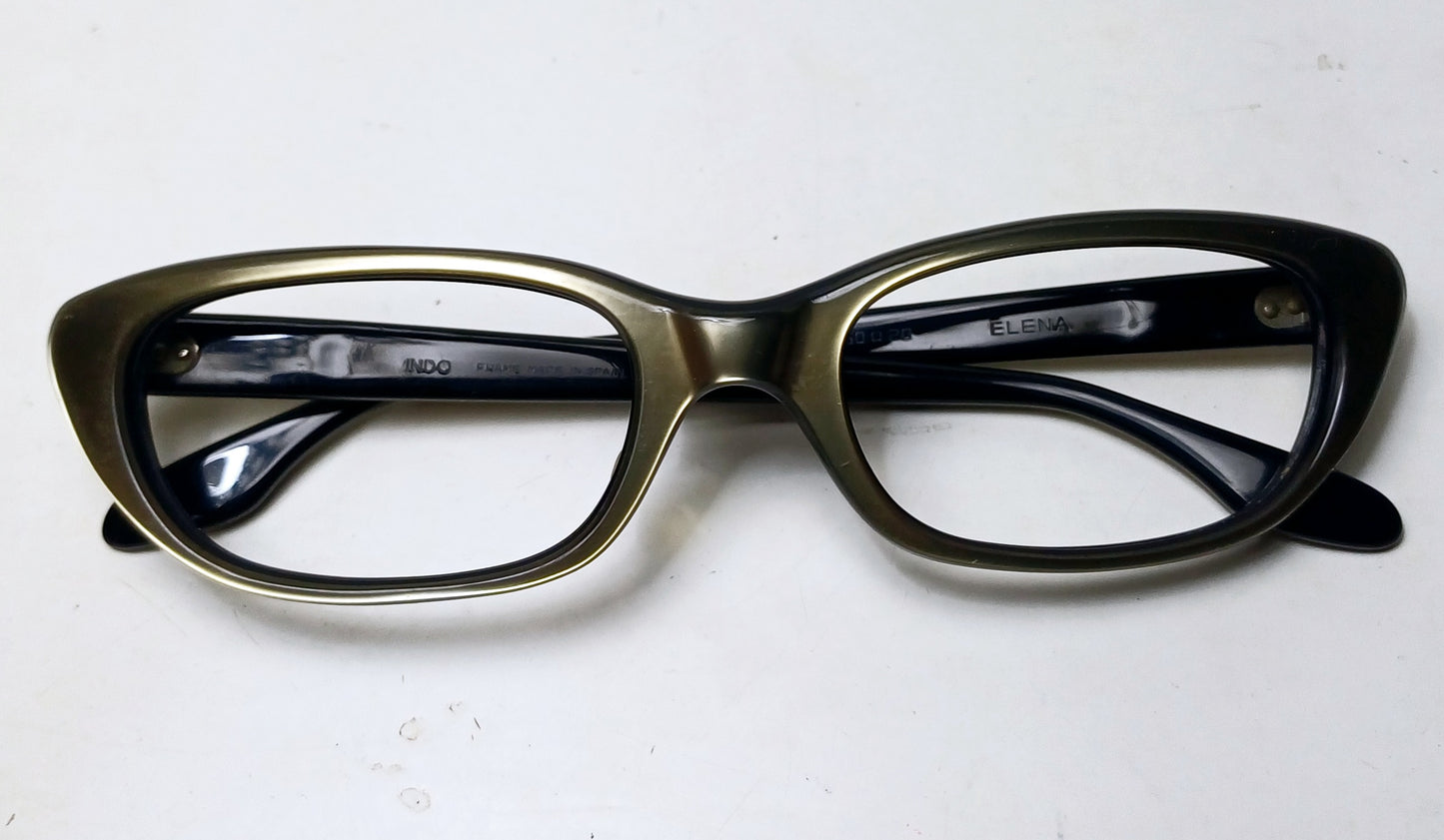 1960's INDO made in Spain Cat Eye model Elena col. gold-black