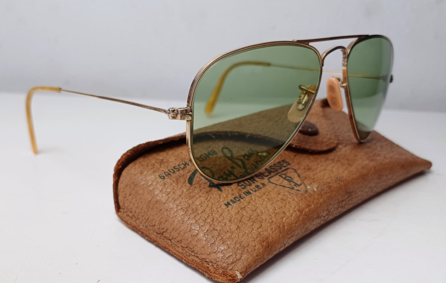 1940's RAYBAN AVIADOR B&L USA talla 1 small oro 12K GF gafas piloto
