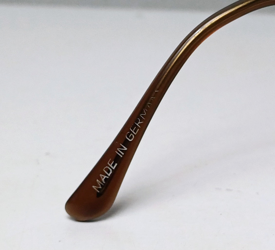 1970's UNSIGNED PILOT Sunglasses made in Germany Aviator Eyewear Aluminum