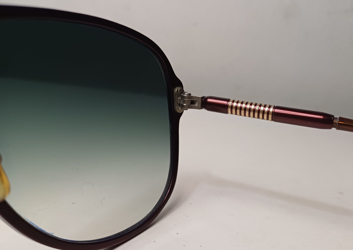 1970's UNSIGNED PILOT Sunglasses made in Germany Aviator Eyewear Aluminum