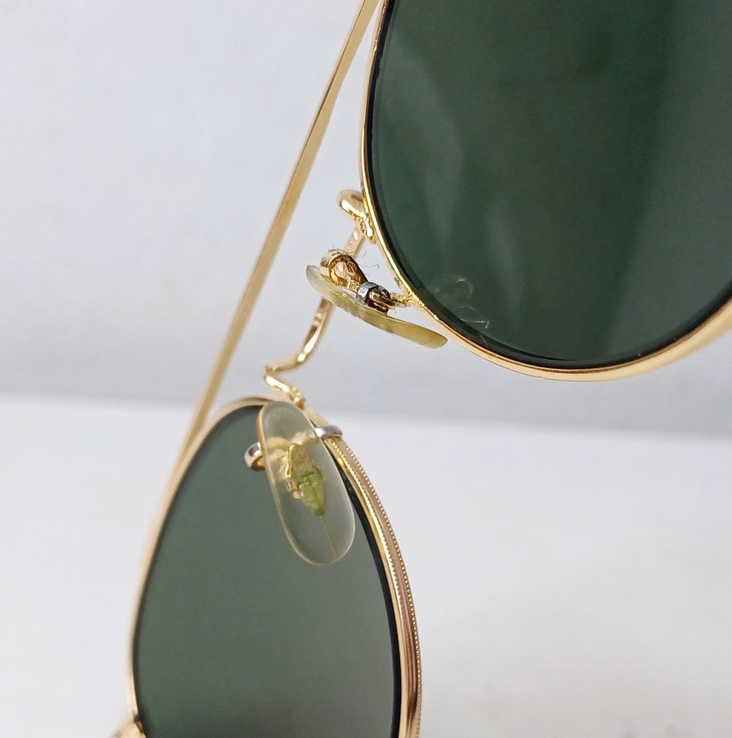1980's RAYBAN B&L USA made in USA round metal Modelo: W1345 doble puente John lennon Sunglasses