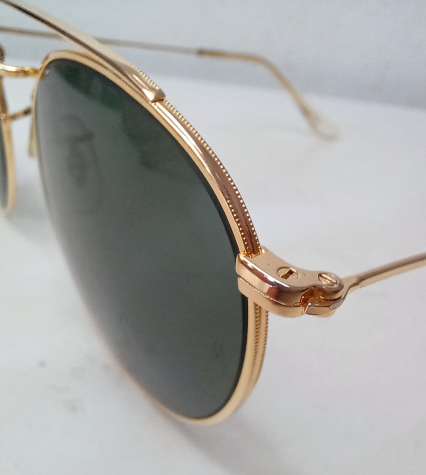 1980's RAYBAN B&L USA made in USA round metal Modelo: W1345 doble puente John lennon Sunglasses