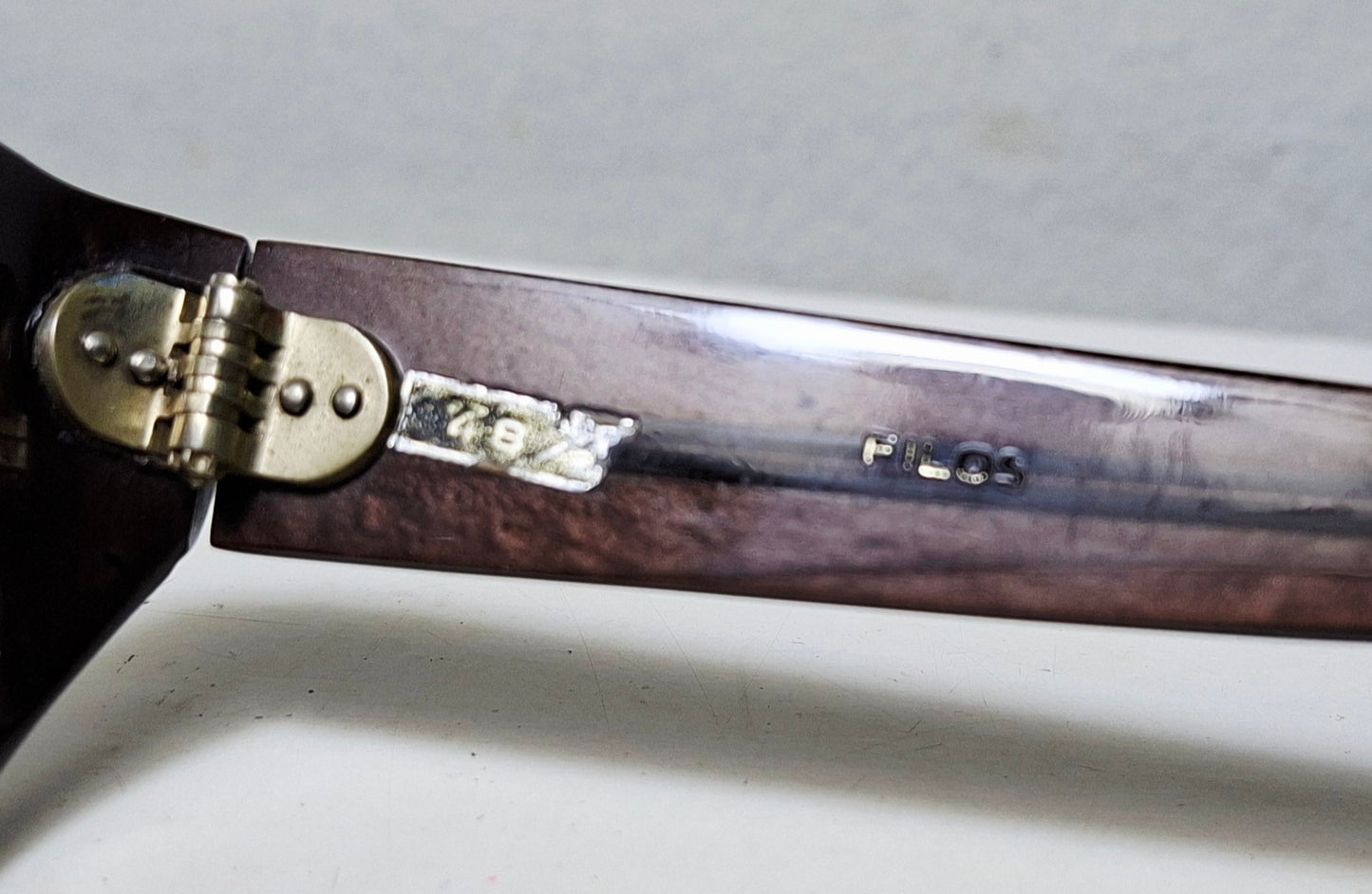 1960's FILOS made in Italy gafas geek sólidas old school