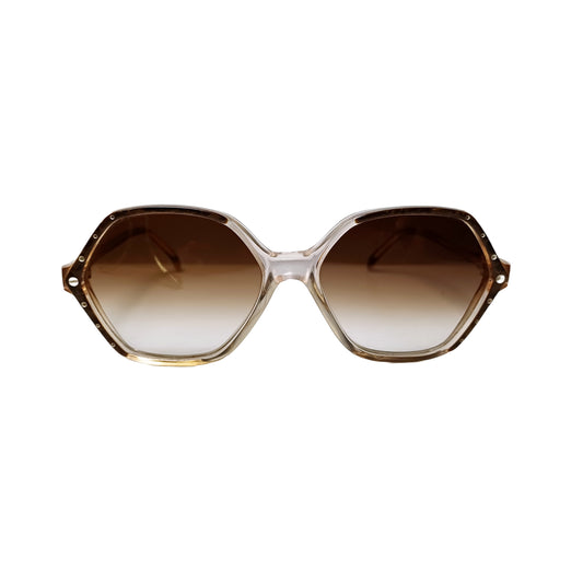 1970's NINA RICCI Sunglasses Hexagon Model 1736  Made in France