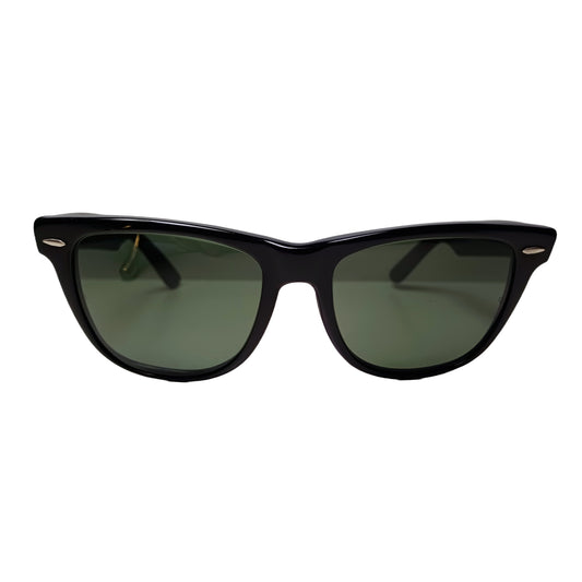 1980's RAYBAN B&L USA model Wayfarer II Acetato Black Don Johnson