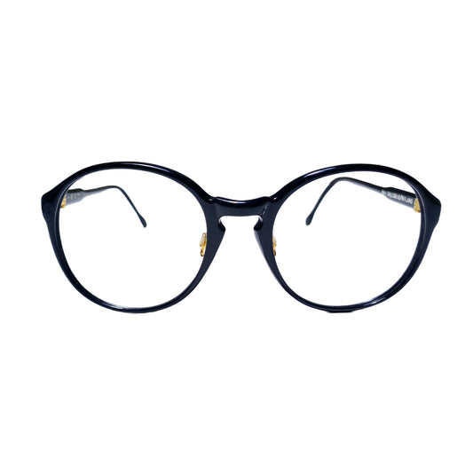 1980's UGO DALESSIO frame made in Italy panto Eyewear col. piano black