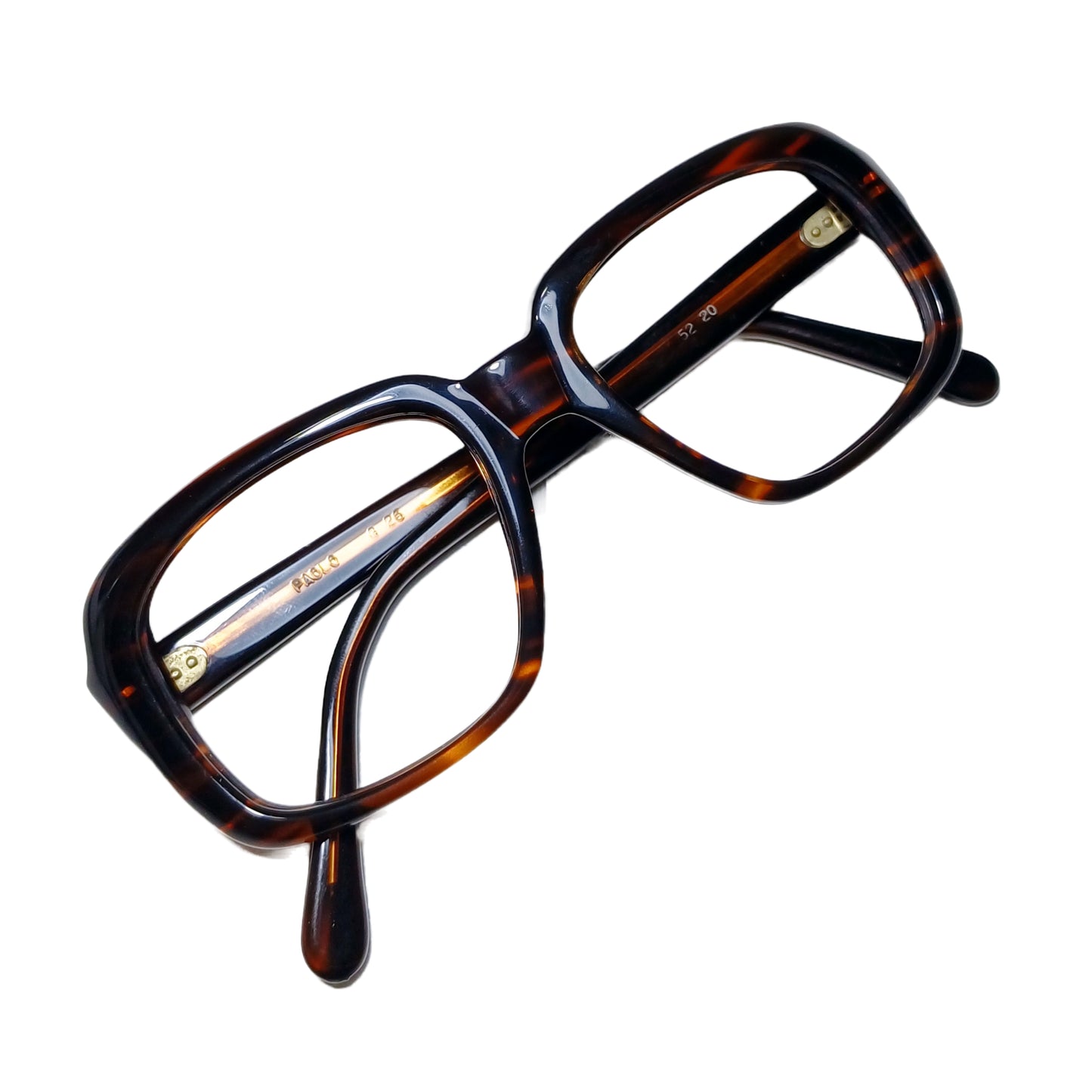 1960's PAOLO frame made in Italy 52[]20 dark tortoise old school shades