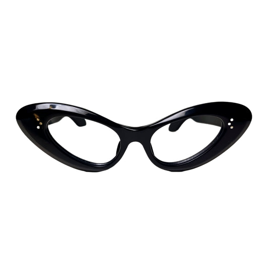 1950's IOMSA made in Mexico model CAT EYE solid frame color piano black
