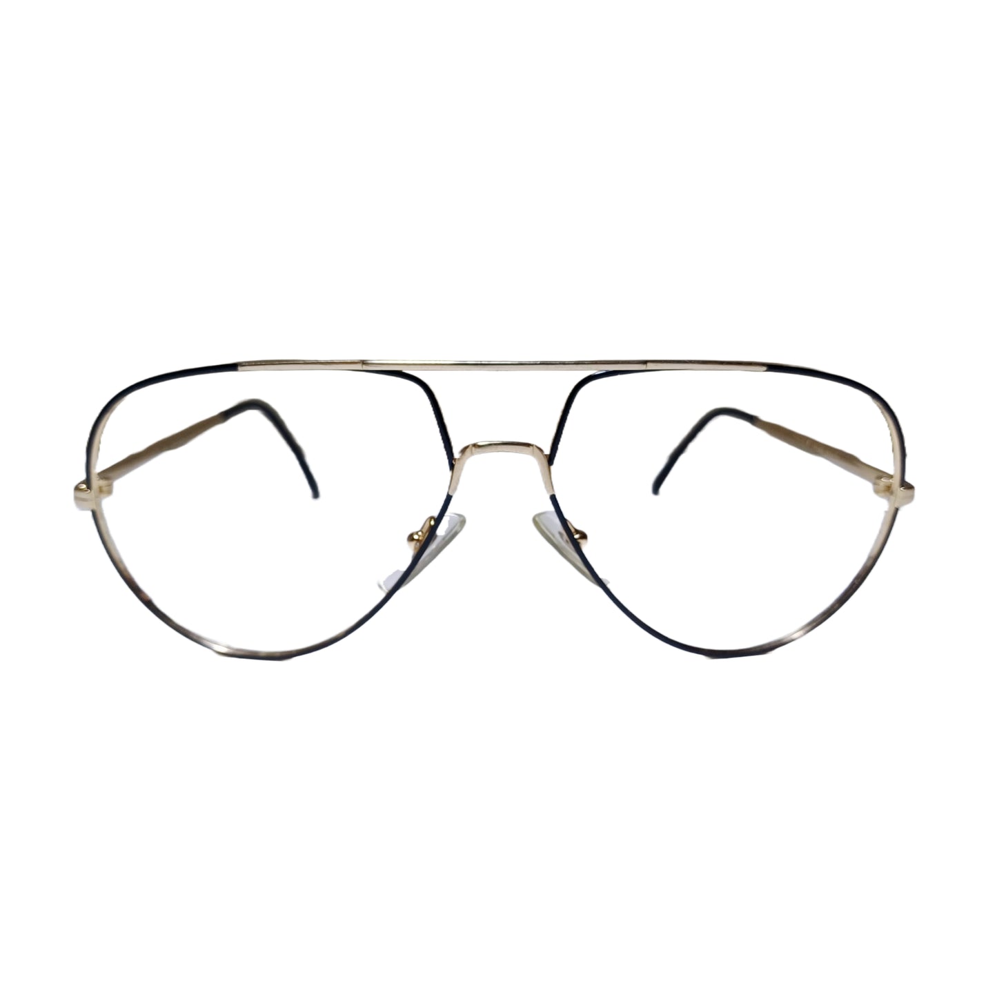 1980's COTTET made in France Model Pilot GOLD-BLACK aviator eyewear