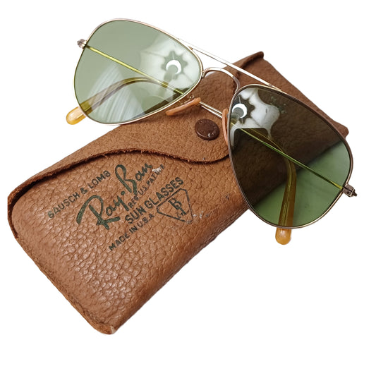 1940's RAYBAN AVIADOR B&L USA talla 1 small oro 12K GF gafas piloto