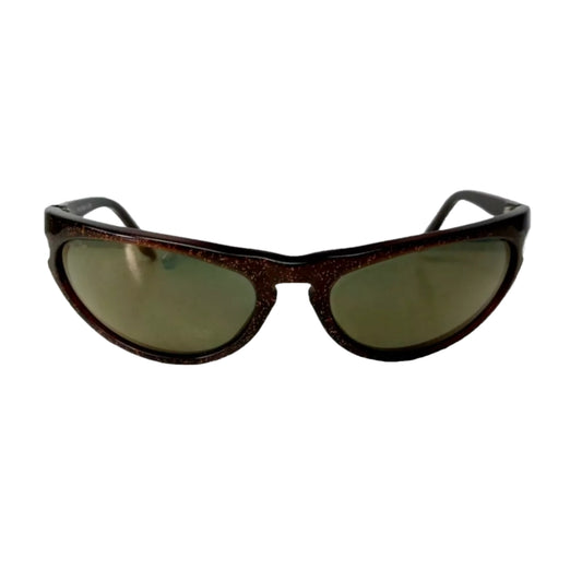1980's RAYBAN sunglasses B&L USA W2354 SIDESTREET SKYLINE gold mirror matrix