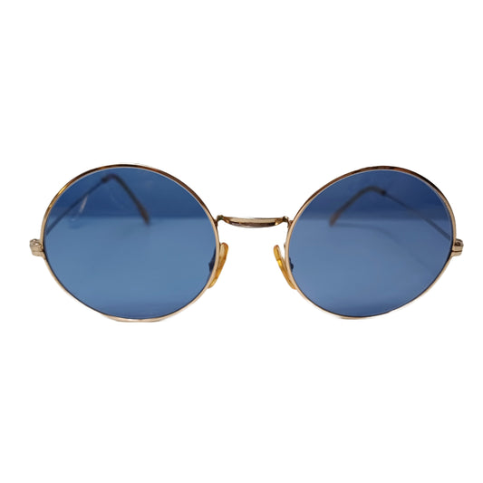 1970's UNSIGNED round sunglasses made in France Gold Filled