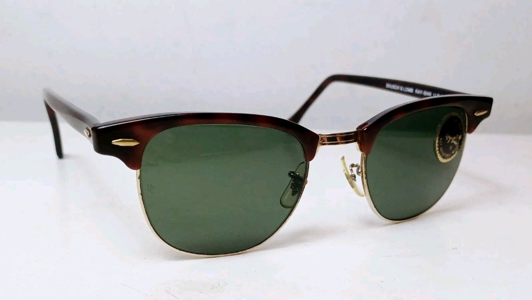 1980's RAYBAN B&L USA Clubmaster W0366 49mm G15