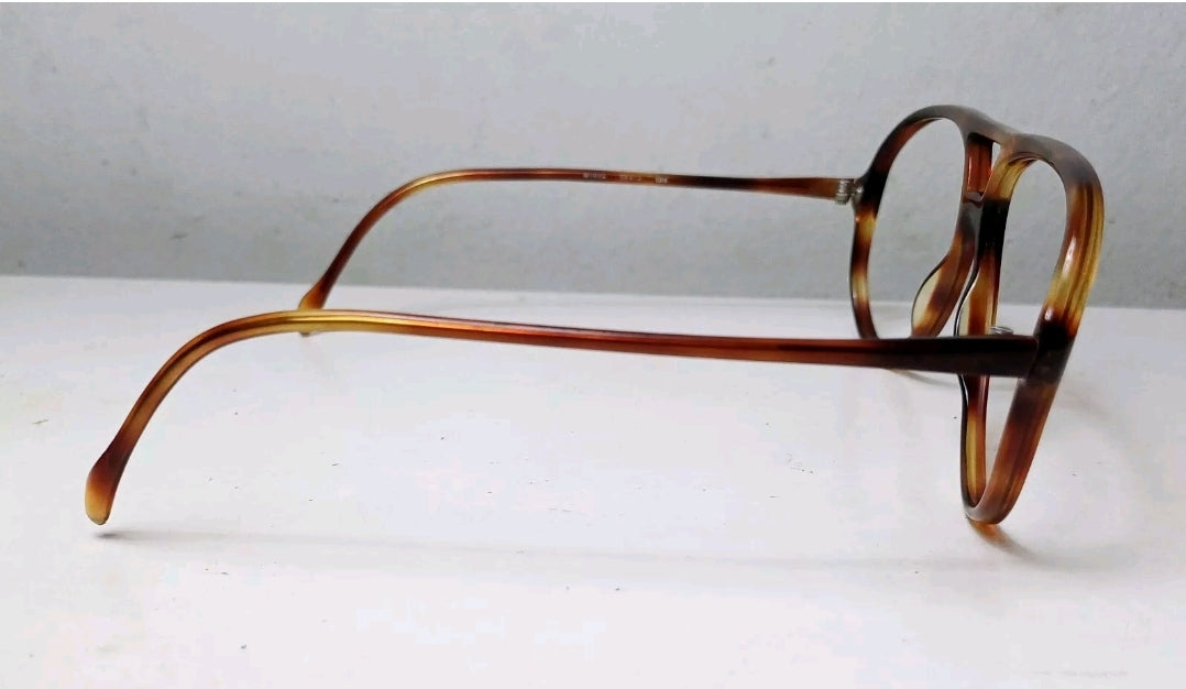 1980's INDO aviator made in Spain Pilot Eyewear col. demi amber