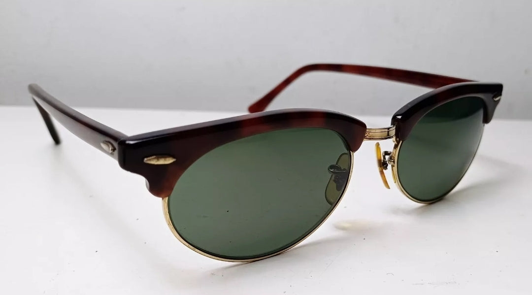 1980's RAYBAN B&L USA Sunglasses model Clubmaster Oval