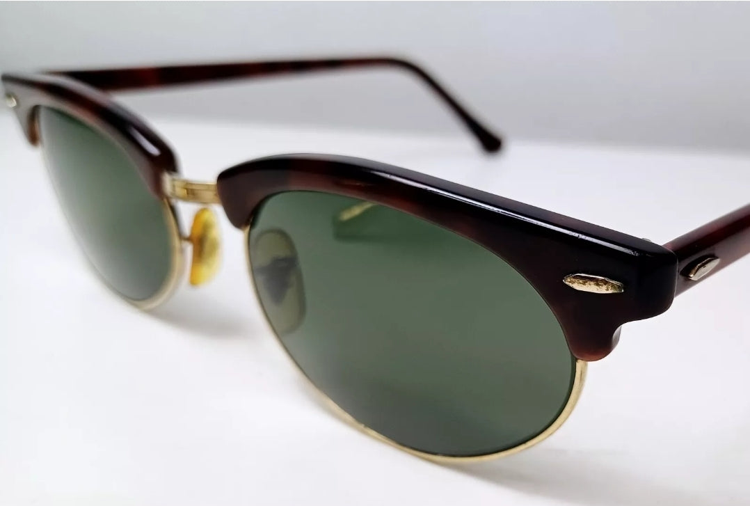 1980's RAYBAN B&L USA Sunglasses model Clubmaster Oval