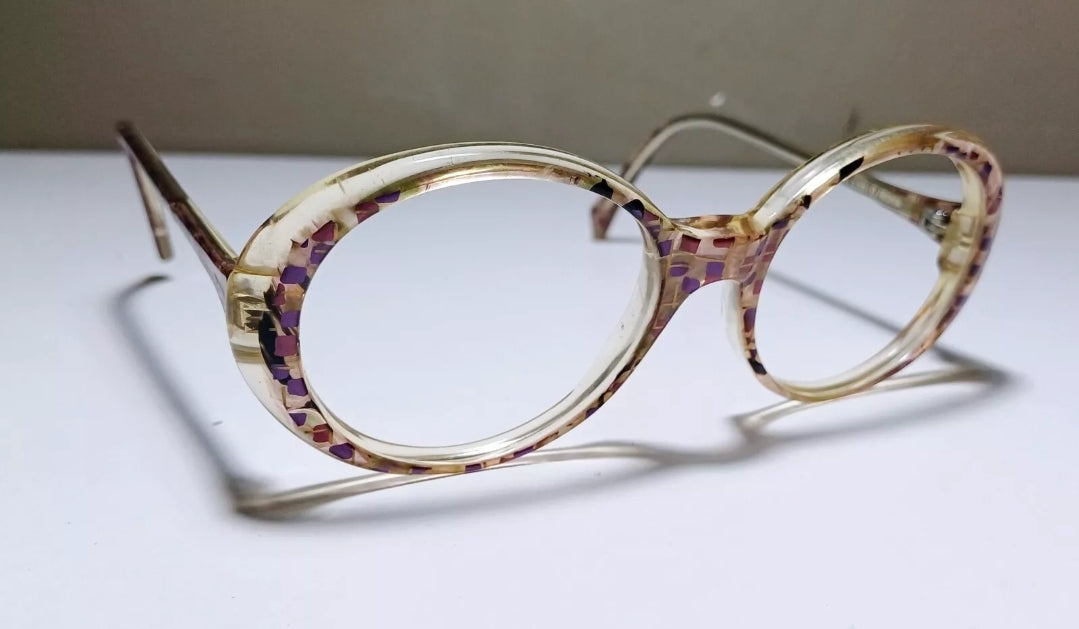 1980's UGO DALESSIO made in Italy model Germany oval glasses