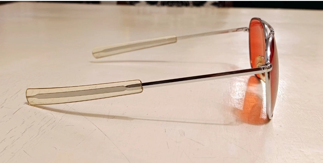 1960-70's AMERICAN OPTICAL pilot Sunglasses Made in USA 58[]20 Aviator Classic