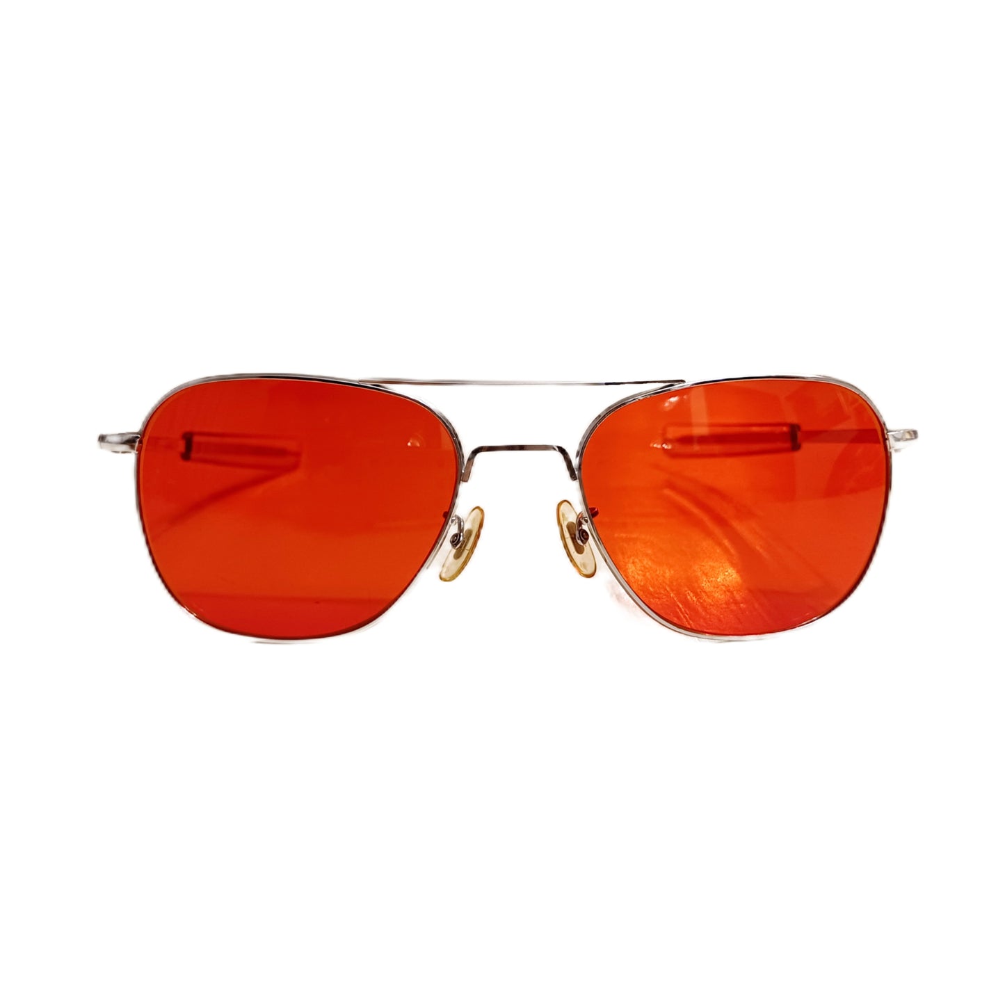 1960-70's AMERICAN OPTICAL pilot Sunglasses Made in USA 58[]20 Aviator Classic