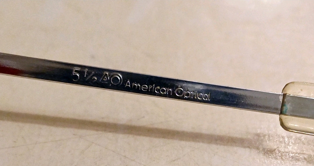 1960-70's AMERICAN OPTICAL pilot Sunglasses Made in USA 58[]20 Aviator Classic